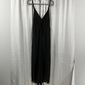 Ruched Bust Split Thigh Jumpsuit